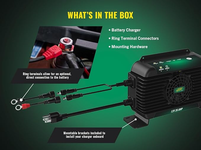 Battery Tender PowerPlus 24V, 20 AMP Battery Charger and Maintainer - IP68 Weather Resistant