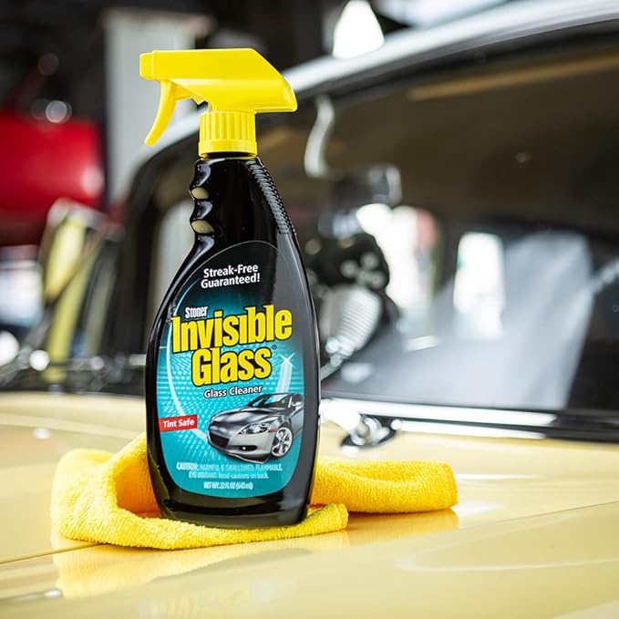 Invisible Glass 99016 5-Piece Windshield Glass Treatment Kit Includes Anti-Fog for Interior, Rain Repellent for Exterior, Premium Spray Glass Cleaner, and (2) Microfiber Cleaning Cloths