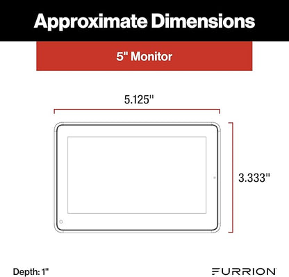 Furrion Vision S+ RV Backup Camera/Observation System with 5" Monitor, Left/Right Side Cameras, Rear Sharkfin, Infrared Night Vision, Live Streaming, Wide Viewing Angle - FOS5HTAEN