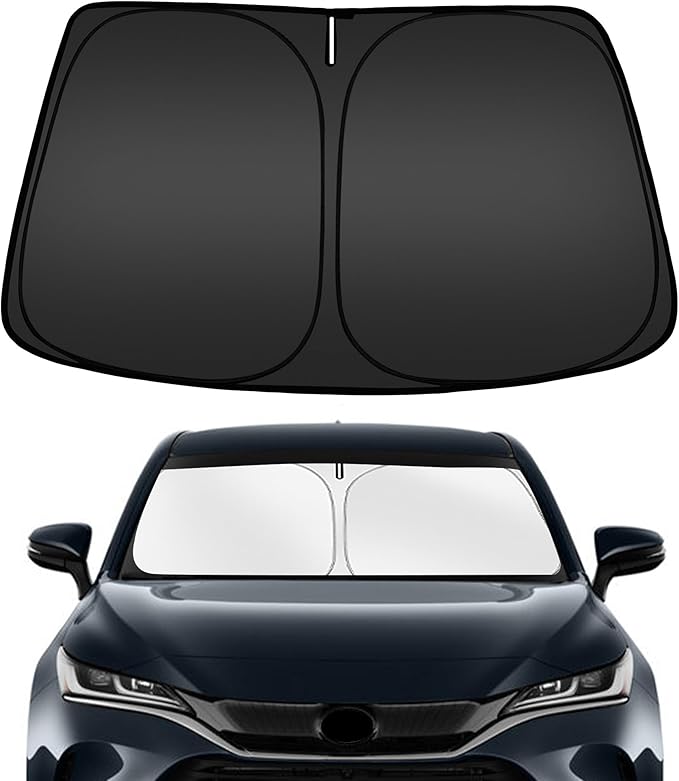 ARISMOTOR Windshield Sun Shade for Toyota Venza 2021-2024, Custom Fit Foldable Front Window Sunshade Sun Visor Protector, Block UV Rays Keep Your Car Cooler