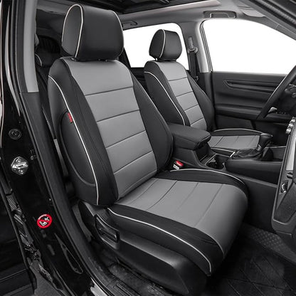 EKR Sportage Seat Covers Custom Fit for KIA Sportage Hybrid EX/SX Prestige & Plug-in Hybrid X-Line/X-Line Prestige 2023-2026 Leather Car Seat Cover Full Set-Faux Leather (Black/Gray)