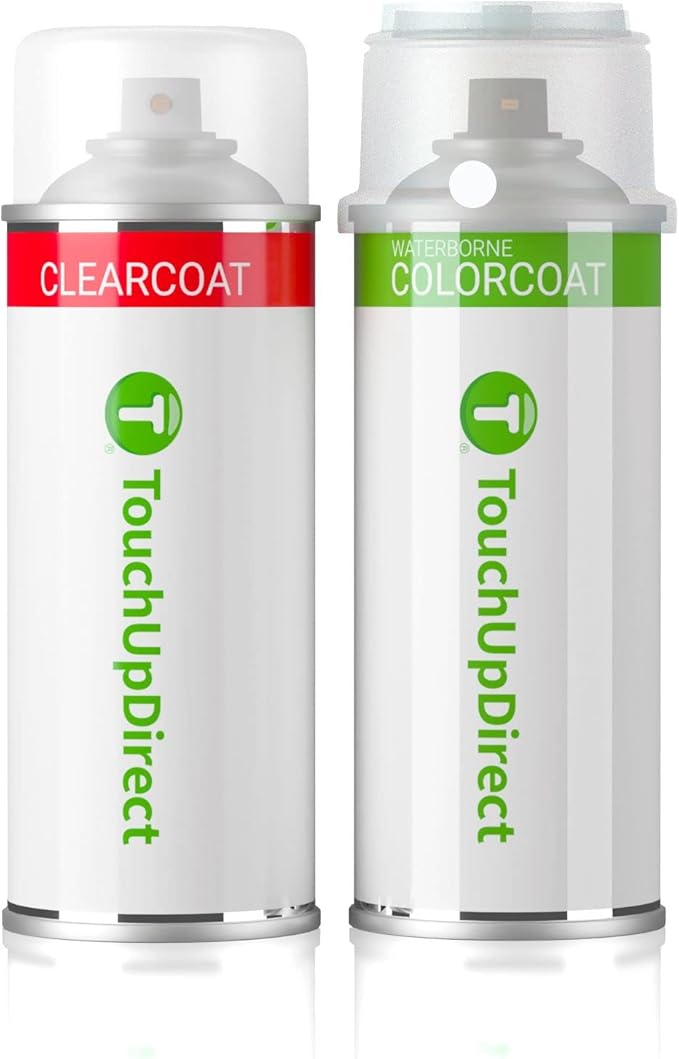 TouchUpDirect 040 Super White Compatible with Toyota Exact Match Touch Up Paint Aerosol - Essential Kit