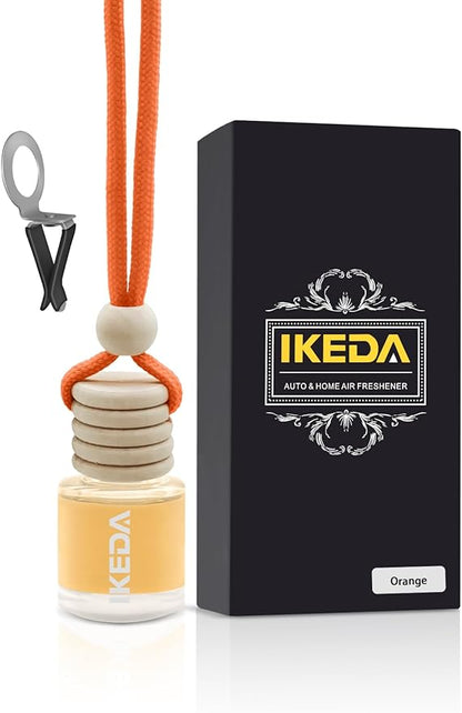 IKEDA Car Air Freshener, Car Fresheners for Men & Women, 45+Day Long Lasting Fragrance Hanging Air Fresheners Scents, with Clip, Perfect for Auto and Home,10ml, Citrus