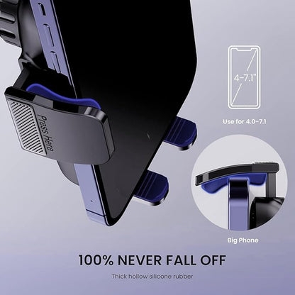 Qifutan Universal Car Phone Holder Automobile Cell Phone Holder Car Mount for iPhone Universal Car Dashboard Mount Fit All Phones