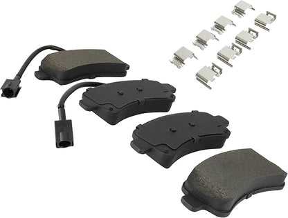 Premium Semi-Metallic Rear Brake Pads (1001-1840AM) Compatible with Ram ProMaster 1500 2017-2021, Ram ProMaster 2500 2017-2021, Ram ProMaster 3500 2017-2021