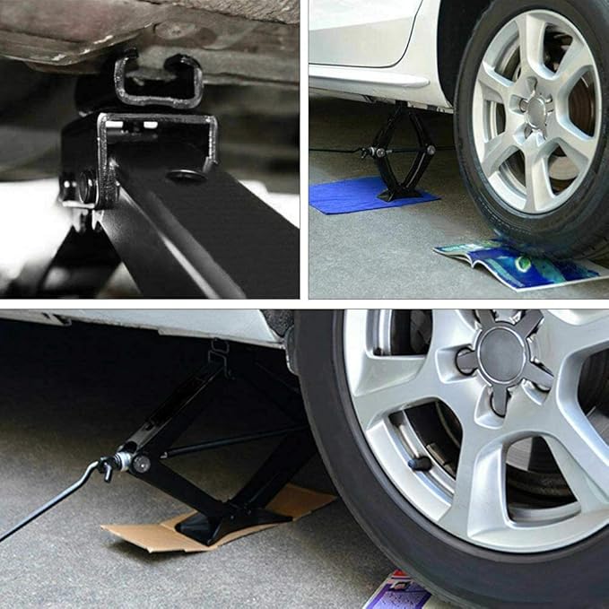 Scissor Screw Jack Lift for Car Van Vehicles 2 Ton 4.2-15 Inch Portable with Handle for Spare Tire Changing Remove