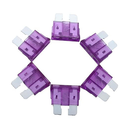 100 Pack Auto Fuses 3 AMP ATC/ATO Standard Regular Fuse Blade 3A Car Truck Boat Marine RV