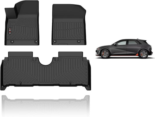 KELCSEECS Floor Mats Custom for Hyundai Ioniq 5 N 2025 All Weather Car Mats TPE Floor Liners Ioniq 5 N Accessories