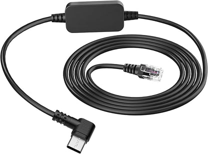PD3.0 Radar Detector Cable, with Type-C to RJ11 Plug ,Replacement Radar Detectors Power Cable,for Escort Passport 9500i MAX360 Uniden R1 R3 DFR8 DFR9 Radenso XP Beltronics STI Radar Detector and more