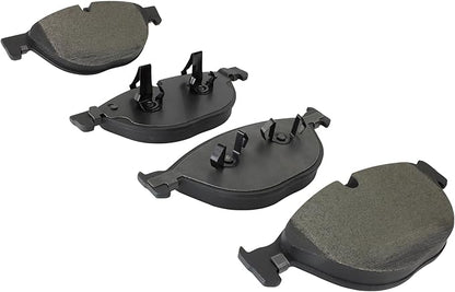 Premium Semi-Metallic Front Brake Pads (1001-1750M) Compatible with Jaguar F-Type 2014-2021
