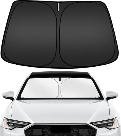 ARISMOTOR Windshield Sun Shade for Audi A6 2019-2025, Custom Fit Foldable Front Window Sunshade Sun Visor Protector, Block UV Rays Keep Your Car Cooler