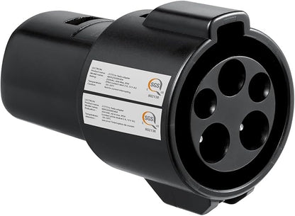 Lectron J1772 to Tesla (NACS) EV Charging Adapter 60 Amp (250V) - Compatible with Tesla Model S/3/X/Y & Cybertruck Electric Vehicles (Black)