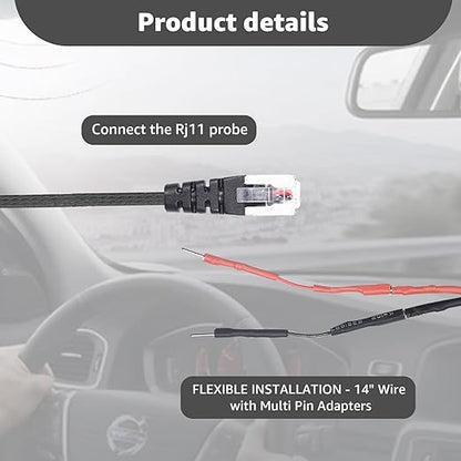 RJ11 Power Cord for Radar Detector,Replacement for Escort Radar 9500i,MAX360,Cobra,Radenso XP SP,for Uniden R1 R3 R4 R7 R8,Beltronics Vector RX65 STI,Valentine 1 Gen 1 Gen 2 etc.