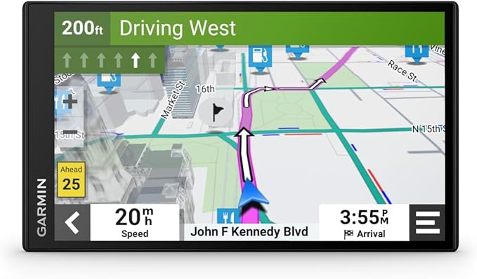 Garmin DriveSmart 55 EX with Traffic, 5.5-inch Car GPS Navigator with Bright, Crisp High-Resolution Maps, Garmin Voice Assist, Smart Notifications and Hands-Free Calling
