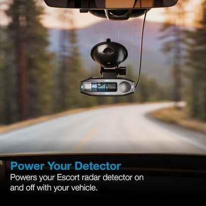 Escort Radar Detector Directwire Cord for MAX 360, MAX 360c, IX, IXc, 9500 IX, MAX II, MAX 3, MAX 4, MAX 360c MKII, MAX 360 MKII, MAXcam 360c, Redline 360c, Redline EX, X80 and Select Passport Models