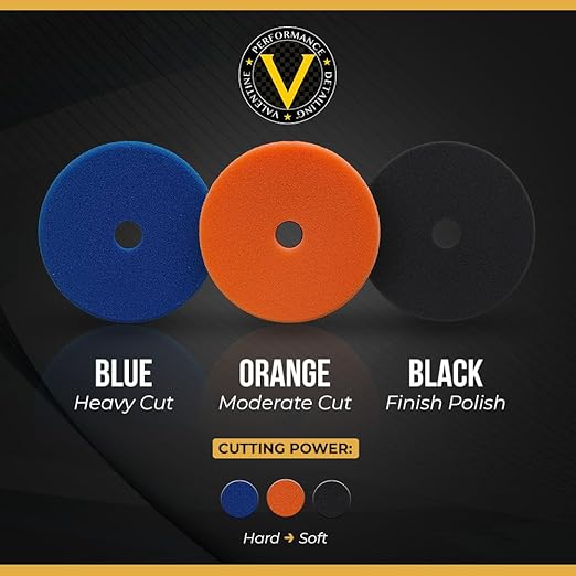 VPD SDO Black Foam Finishing Pad - Premium Compounding & Polishing Pad for Final Refinement & Very Light Swirls, Extra Fine Polish Use, Car Buffer Pad w/Tapered Edge, Made in USA, 5.5"