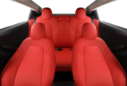 GIANT PANDA Customized Full Set Car Seat Covers for Tesla Model 3 Accessories 2017 2018 2019 2020 2021 2022 2023