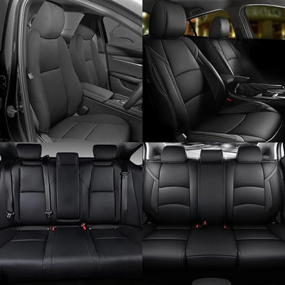 Car Seat Covers Fit for Mazda 3 2014 2015 2016 2017 2018 - Full Set Black Customized Seat Covers
