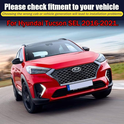 Rain Guards for Hyundai Tucson SEL 2016-2021, Tape-on Side Window Deflectors for Hyundai Tucson, Window Visors for Hyundai Cars,for Hyundai Car Accessories 4 Rain Guards ＆ 2 Car Coasters