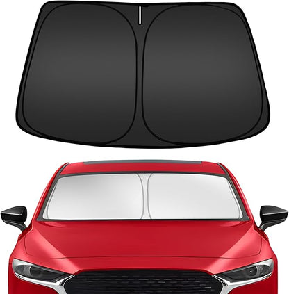 ARISMOTOR Windshield Sun Shade for Mazda 3 Mazda3 2019-2025, Custom Fit Foldable Front Window Sunshade Sun Visor Protector, Block UV Rays Keep Your Car Cooler