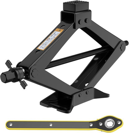 Universal Car Jack Kit Scissor Jack for Car 3 Ton 6614 LBS Spare Tire Changing Kit,Portable Tire Jack Repair Kit with Lug Wrench,Car Lifting Jack for Auto/SUV/MPV