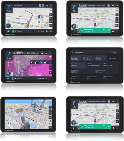 Rand McNally TND Tablet 85 8-inch GPS Truck Navigator with Built-in Dash Cam, Easy-to-Read Display and Custom Truck Routing (Renewed)