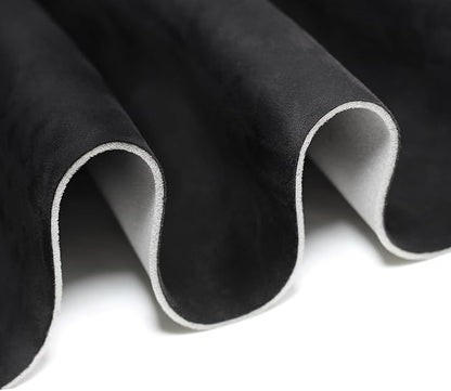 Suede Headliner Fabric with Foam Backing - black suede headliner wrap Interior Material for Car/Truck/SUV/RV Roof, Home Repair/DIY Headliner Material Automotive Headliner Fabric (Black, 54"×60“)