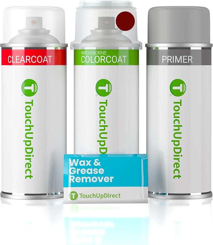 TouchUpDirect 3Q3 Dark Red/Salsa Red Pearl for Toyota Exact Match Touch Up Paint Aerosol - Preferred Package
