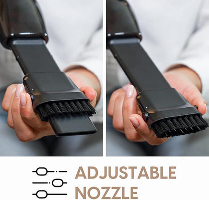 Starument Handheld Vacuum Cleaner - Cordless Vacuum Cleaner for Cleaning Dust, Dirt, Pet Hair Suction - Compact, Rechargeable & Wireless Device for Home, Office, Car - USB-C Cable, Crevice Suction
