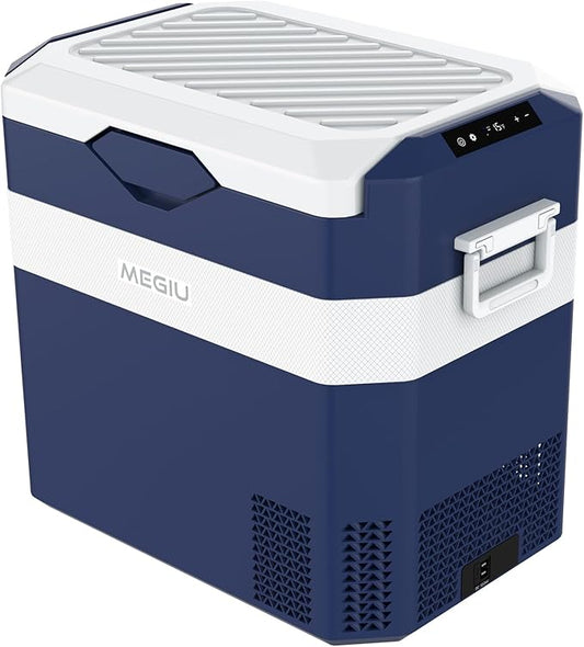 Car Fridge Portable 12V Refrigerator 40 Quart 12 Volt Freezer Compressor Cooler 12V/24V DC 110～240 V AC for Truck Van RV Camper SUV and Home Use (HC-38P5)