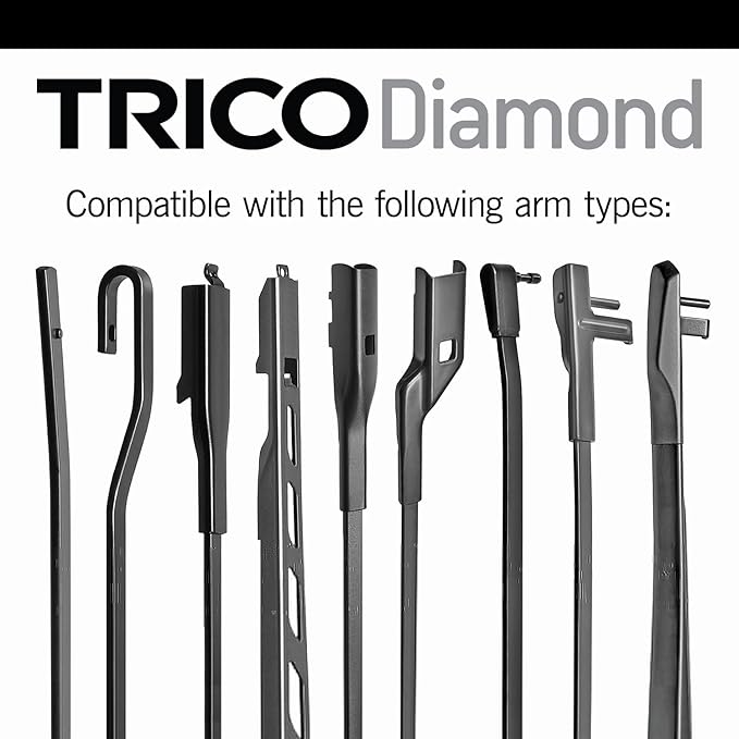 TRICO Diamond 20" + 20" Premium Automotive Replacement Windshield Wiper Blades (Set of 2), Passenger and Driver Side All-Weather Beam Wiper Blades for Select Vehicle Models