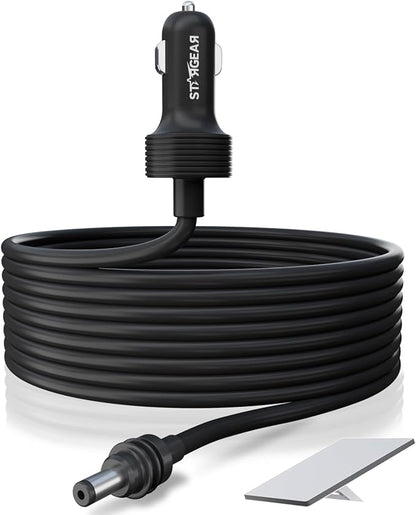 Starlink Mini Cable 12V 5M/16.4FT, Starlink Mini Accessories 16AWG Cigarette Lighter to DC Cord, Starlink Cable 12V-48V Car Charger Adapter (5M)
