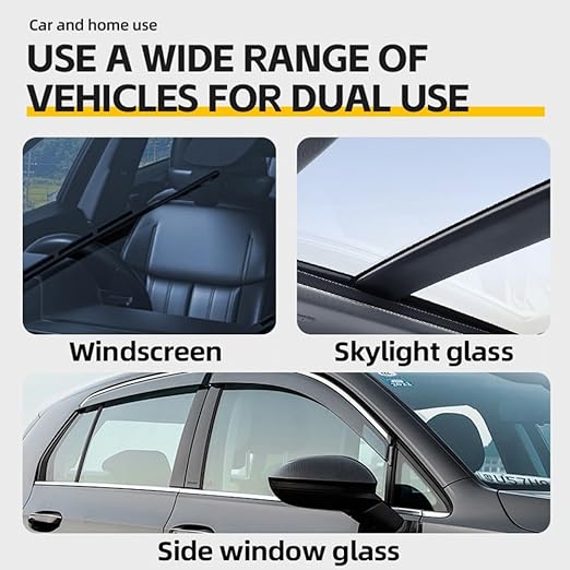 Bianca Glass Polishing Liquid D1, Bomini Car Glass Polishing Compound Windshield Cleaner Glass Oil Film Remover, Anti-Fog Hydrophobic Coating Spray, Scratches, Wiper Marks & Oil Film with Sponge
