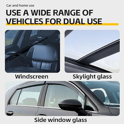 Bianca Glass Polishing Liquid D1, Bomini Car Glass Polishing Compound Windshield Cleaner Glas Oil Film Remover, Anti-Fog Hydrophobic Coating Spray, Scratches, Wiper Marks & Oil Film with Sponge