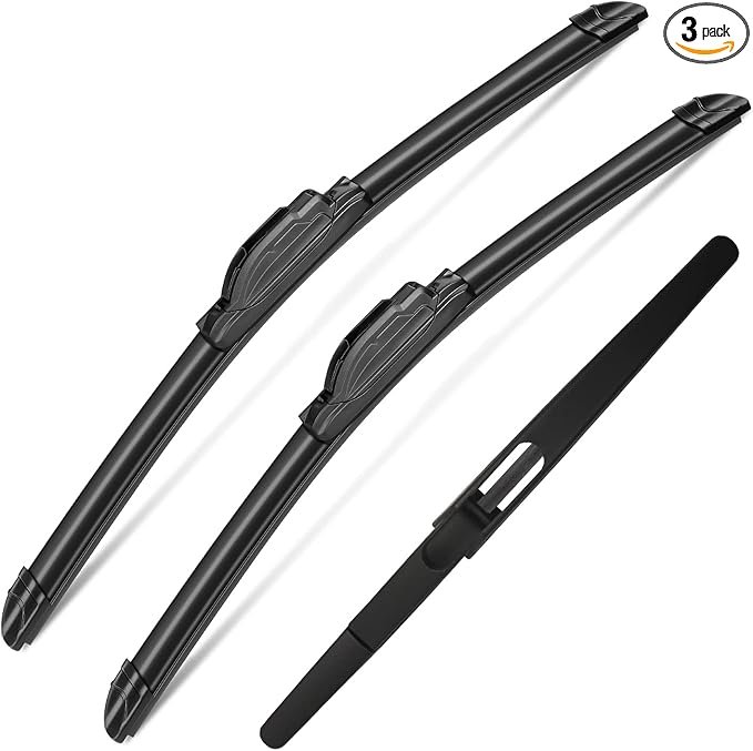 3Pcs Windshield Wipers for Nissan Rogue 2014-2023, Pathfinder Wipers 2013-2023, Original Equipment Automotive Replacement Windshield Wiper Blades-26"/17"/12" (Pack of 3) J- HOOK