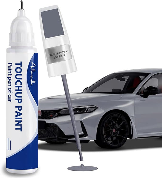 Sonic Gray Pearl(NH-877P) Touch Up Paint for Honda-Exact Match–Chips and Nicks Car Paint Scratch Repair Kit Automotive Paint Pen for CR-V/CIVIC/Accord/HR-V/Pilot/Odyssey/Ridgeline/Passport