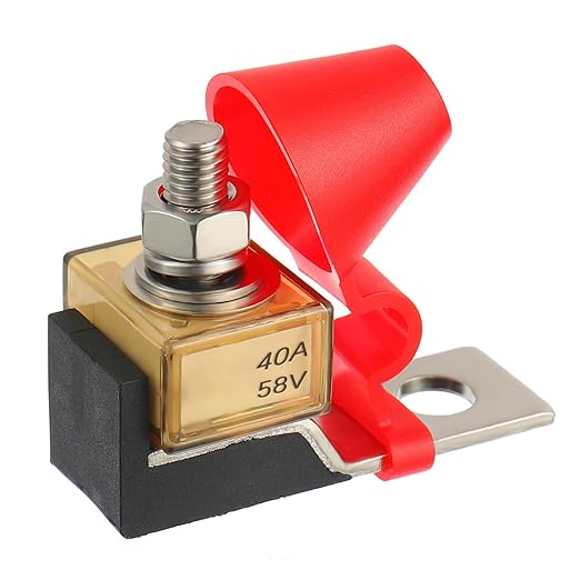 MRBF Terminal Fuse Block 40 AMP Marine Rated Battery Fuse 58V DC Max IP66 Waterproof Fuse Holder 40A