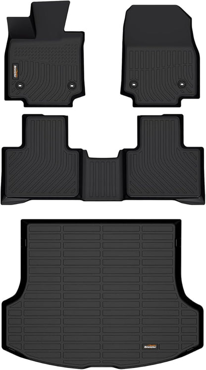 Binmotor-All Weather Floor Mats & Cargo Liner for RX 2025 2024 2023 RX350 | RX350h | RX500h (NOT for RX450h+PHEV) Heavy Duty Car Floor Liners for RX 350 Accessories-Black
