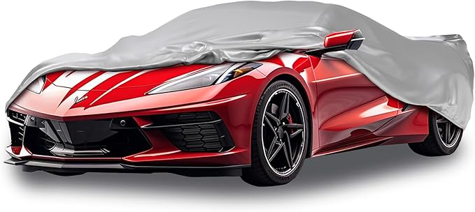 Car Covers Weatherproof Max Car Cover & Warranty Compatible with Chevrolet 2005-2013 Corvette – Outdoor Cover Theft Cable Lock Car Accessories Better Than Waterproof