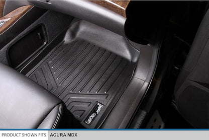 SMARTLINER Custom Fit Floor Mats 2 Row Liner Set for 2007-2013 Acura MDX