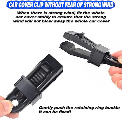 KEYOOG Universal Car Windshield Kit - Super Elastic, Durable, Can Protect The Car Cover from Being Blown Away During Strong Winds - Suitable for Most Cars, Suvs, Trucks, Vans, Motorcycles - Blue