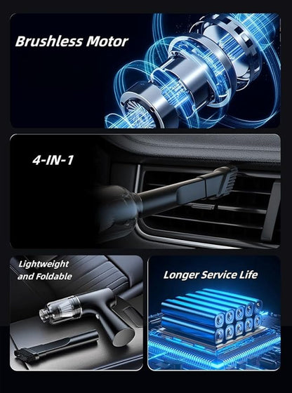 Car Vacuum Cleaner, Handheld Vacuum, Suction/Blowing/Filling 4-in-1, 4000PA/6000PA/12000PA, Large Capacity, Portable Rechargeable (12000PA)