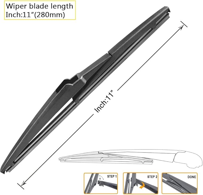 AUTOBOO 22"+21" Windshield Wipers with 11" Rear Wiper Blade Sets Replacement for Jeep Grand Cherokee 2014 2015 2016 2017 2018 2019 2020 2021-Original Factory Quality (Pack of 3)
