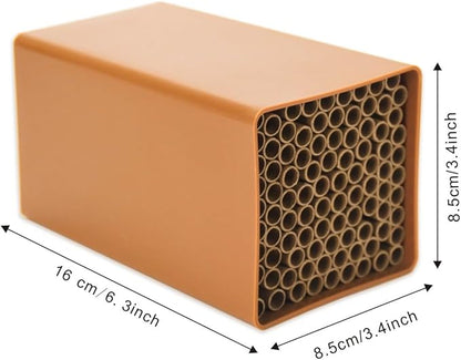 1 Set Cardboard Bee House Nesting Tubes - 6" Long X 5/16" Diameter Tube for Mason Solitary Bees - for Filling Insect Hotels and Bug Houses