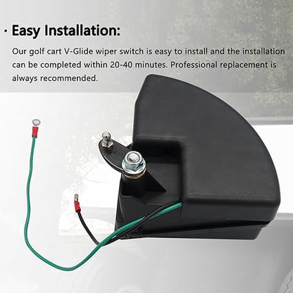 1016140 Golf Cart V-Glide Wiper Switch Assembly Compatible with Club Car DS 36V 1988-Up