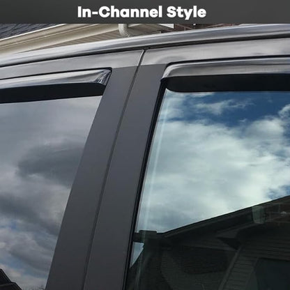 in Channel Auto Rain Guards Fit for 2011-2016 Impreza Hatchback, 2013-2015 Subaru XV CrossTrek, 2016-2017 CrossTrek, Durable Wind Deflector Vent Window Visor Shade, 4PCS