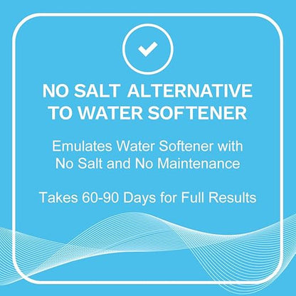 EDDY Inductive No Salt Water Softener Alternative | Electronic Water Descaler for Whole House | Reduces Limescale | Electromagnetic Water Conditioner