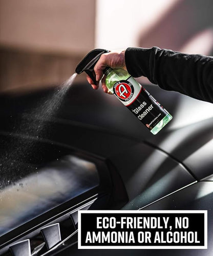 Adam's Polishes Glass Cleaner - Car Window Cleaner | Car Wash All-Natural Streak Free Formula for Car Cleaning | Safe On Tinted & Non-Tinted Glass | Won’t Strip Car Wax or Paint Protection
