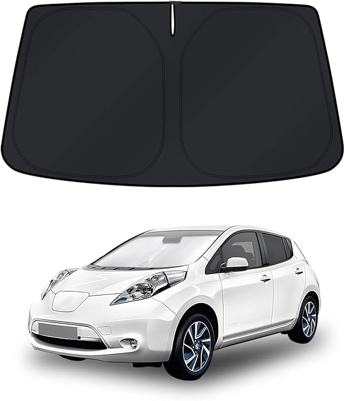 KUST Windshield Sun Shade for Nissan Leaf 2011-2017 Window Shade Sun Visor Cover Foldable Blocks UV Rays Keep Your Car Cooler