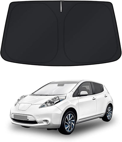 KUST Windshield Sun Shade for Nissan Leaf 2011-2017 Window Shade Sun Visor Cover Foldable Blocks UV Rays Keep Your Car Cooler